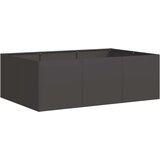Maison Chic Cvetlični Lonec - Cvetlično korito črn 120x80x40 cm Jeklo, (21789221) | Shoptok.si
