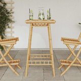  barski stol kvadratni 55x55x100 cm bambus | Eponuda.com