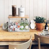 WAWOCS Košara za sadje z lesenim pokrovom | Shoptok.si