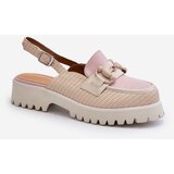 S. BARSKI Women's Flat Heeled Sandals with Beige Ornament D&A | shoptok.hr