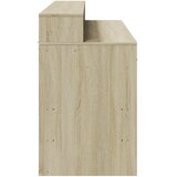  Radni stol s LED svjetlima hrast 140x55x91 cm konstruirano drvo | Eponuda.com