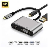 Fast Asia Adapter-konvertor TIP C na HDMI 4K+VGA+1xUSB 3.0+TIP C Cene