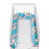 SuperMami Ogradica pletenica 280x22 cm, sivo-plava zvjezdice Cijene