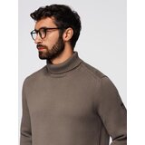 Ombre Men's sweater with a "v-neck" neckline with a shirt collar - black | shoptok.hr