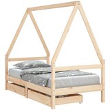  Okvir za dječji krevet s ladicama 80x160 cm od masivne borovine | shoptok.hr