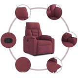  Naslonjač od tkanine crvena boja vina | shoptok.hr