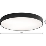  LED plafonsko svetlo CLEO LED/96W/230V 4000K, prečnik 80 cm, crno | Eponuda.com