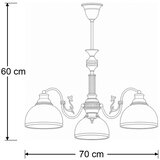 Brilagi Luster na stalku TAURUS 3xE27/15W/230V prečnik 70 cm bronza | Eponuda.com