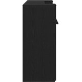  Sprejemna miza črni hrast 180x50x103,5 cm inženirski les | Shoptok.si