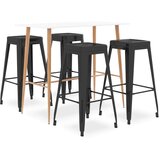  5-dijelni barski set bijelo-crni | shoptok.hr