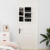  Zidni ormarić za nakit s ogledalom bijeli 30 x 8,5 x 67 cm | Eponuda.com