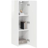 TV zidni ormar Zidne 2 pcs Sjajno bijelo 30 x 31 x 100 cm | Eponuda.com