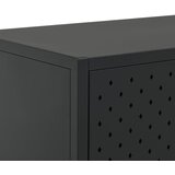  Komoda crna 105 x 35 x 75 cm čelična | shoptok.hr