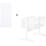 Roba Bijela kolijevka na kotačićima 40x90 cm – | shoptok.hr