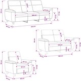  Set sofe 3 pcs Plava Tkanina | shoptok.hr