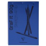 Clairefontaine blok Graf it za suhu tehniku A4 90gr, mix boja, bjanko | shoptok.hr