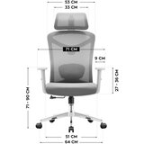  Ergonomska uredska stolica Manager 2.6 siva | shoptok.hr