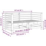  Kutne vrtne sofe 2 kom od impregnirane borovine | shoptok.hr