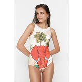 Trendyol Ženski kupaći kostim Tropical Patterned | shoptok.hr