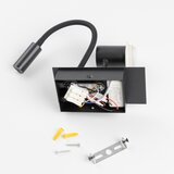  Brilagi - LED zidna svetiljka NUBILA 1xE27/25W/230V + LED/3W crna/antracit | Eponuda.com