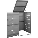  Enojna lopa za smetnjak 69x77,5x115 cm nerjaveče jeklo, (20753619) | Shoptok.si