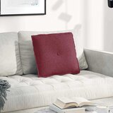  Jastuk za leđa Vinska crvena 50 x 19 x 45 cm tkanina | shoptok.hr