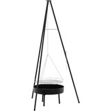 vidaXL Kampirski Kuharski Tripod z Grill Grate in Ognjiščem 170 cm u