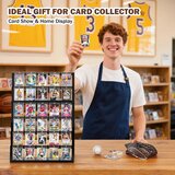 EMFOGOO 6-nivojsko leseno stojalo za zbirateljske kartice | Shoptok.si