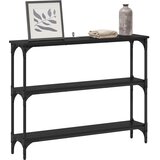  Konzolna stolica s policom Crni hrast 100 x 22,5 x 75 cm | Eponuda.ba