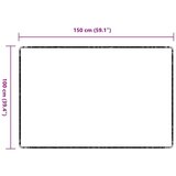 vidaXL Preproga za tek Temno siva 100 x 150 cm 100% polipropilen | Shoptok.si