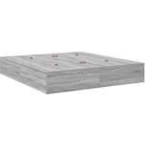  Krevet s prostorom za pohranu Siva Sonoma 200x200 cm | shoptok.hr