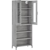  Visoka komoda siva sonome 69,5x34x180 cm od konstruiranog drva | shoptok.hr