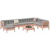  9-dijelni set vrtnih sofa s jastucima masivno drvo duglazije | shoptok.hr