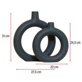WALLXPERT vaza rings set anthracite | ePonuda.com