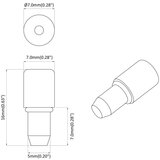  Polica Kuka 2 pcs Srebrno 7 x 16 mm Željezo | shoptok.hr