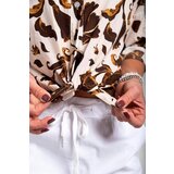 xtd MODA Brown shirt with floral print | shoptok.hr