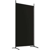 vidaXL Paravan 2-delni Črna 175x180 cm blago | Shoptok.si