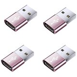 INF USB moški v USB-C ženski OTG adapter 4 kos, aluminij, hitro polnjenje Pink, (5000296344) Cene