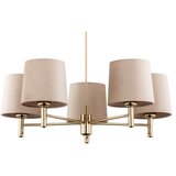Brilagi Luster na šipci MONTE 5xE27/15W/230V bež/zlatna | Eponuda.com