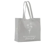 Bombažna vrečka "Buy yourself flowers" - 1 k.