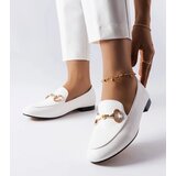 Gemre White loafers with a buckle Philip | Shoptok.si