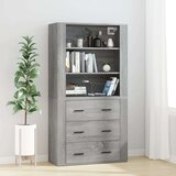  Visoka omara siva sonoma inženirski les | Shoptok.si