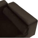 SOFA za pse smeđa 81 x 43 x 31 cm od pliša i umjetne kože | shoptok.hr