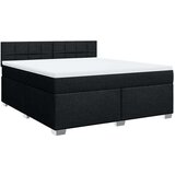  Krevet s oprugama i madracem crni 180x200 cm od tkanine | shoptok.hr