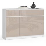 AKORD KOMODA K140 3D 3SZ CLP CAPUCCINO SJAJNO, (21703202) Cene