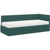  Kutni krevetni okvir s madracem 2 pcs Zelena Baršun | shoptok.hr