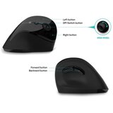 Connect IT CMO-2700-BK - Ergonomski bežični miš sa podesivim DPI 800/1200/1600, napajanje 1x AA, crne boje | Eponuda.com