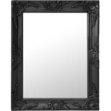 vidaXL Zidno ogledalo u baroknom stilu 50 x 60 cm crno | shoptok.hr