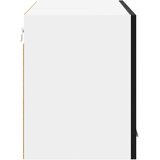  Viseći ormarić Crni hrast i bijela 80 x 31 x 40 cm | shoptok.hr