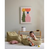 Wigiwama Zelena otroška vreča za sedenje iz tkanine bouclé Square – | Shoptok.si